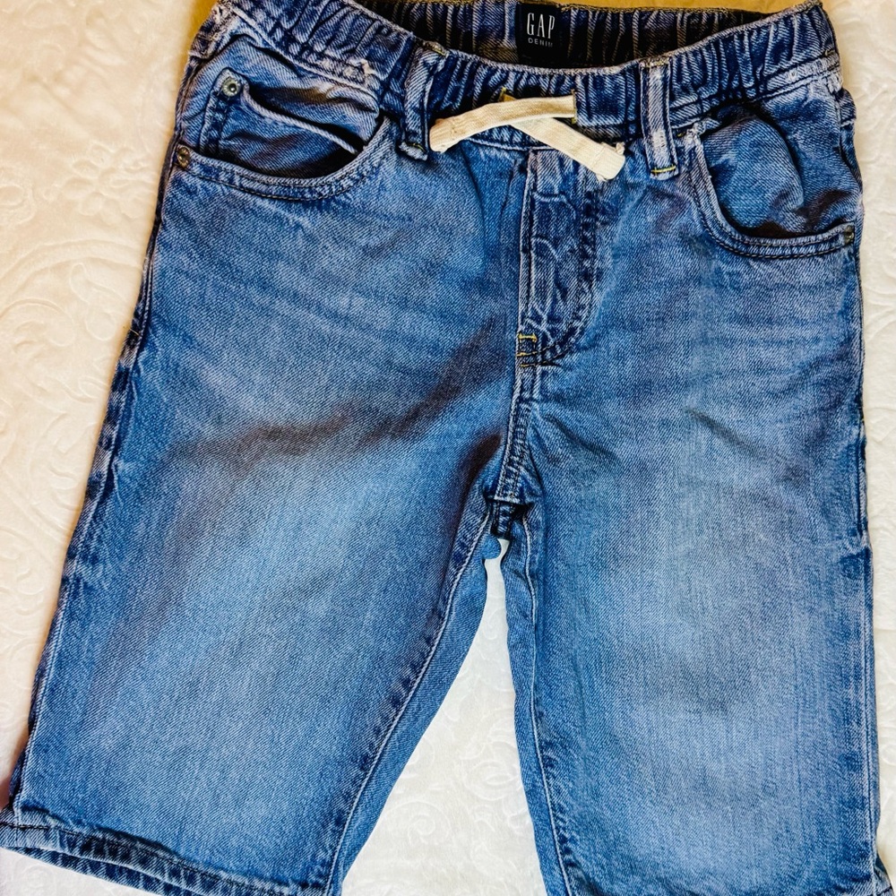 Gap Kids Blue Denim Shorts (size Large) - Picture 12 of 12